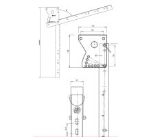 Bracket S for underrun protection, l= 430-710 mm, Magnelis®, with E11 homologation (2)