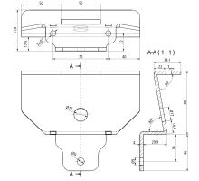 Cart pocket for BFS 90 LS post, CS12 roof