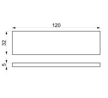 Mounting bracket for tension rod, set (1)
