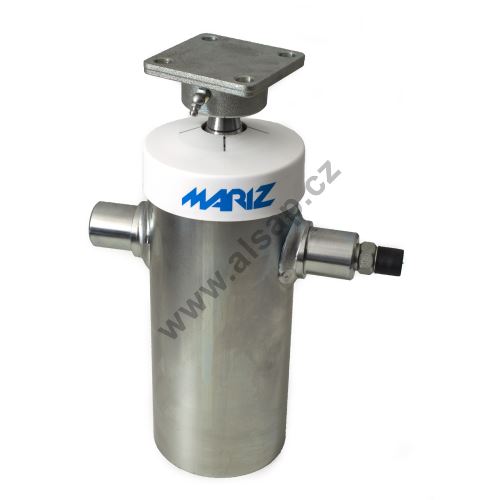 MARIZ hydraulic cylinder o125mm, 5-stage, stroke 1050mm, zinc, with 1/2" connection valve
