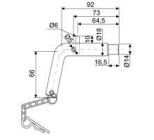 Locking pin for 44mm housing, 3.5t, type 2