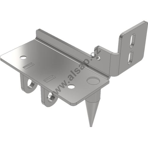 Mounting/connection kit CS12 + pillar CS12, front-right