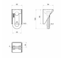 Sliding lashing ring 65 × 64 mm, 3500 kg (1)