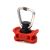 AirLine lashing ring for tracks - red plastic, 500 daN