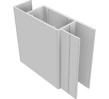 Profile column 65/123 x 35 with board holders, aluminum (1)