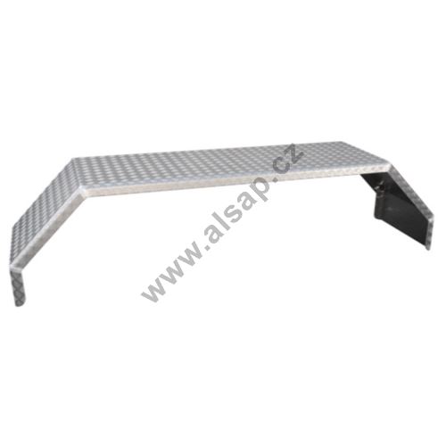 Aluminum fender - diamond/embossed plate - square
