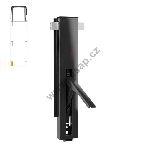 ZL column with flange 400/80mm for KT with NEW pocket, counterparts for screwing (714)