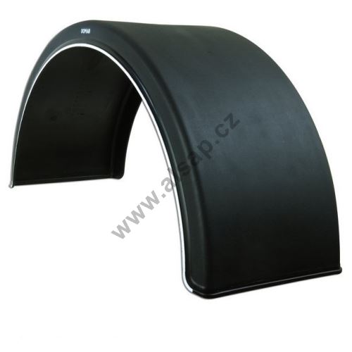 Plastic mudguard WL (white line), from 430 to 720 mm, DOMAR DK16