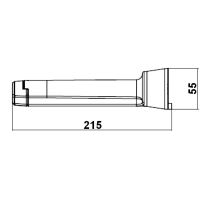 Holder for G46 chock, 215mm, for wedge 550015, plastic, LOKHEN (4)