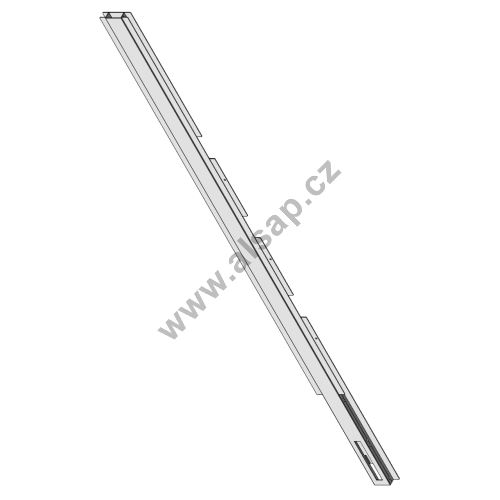 Complete, sliding side column, CS5 l=2650, for arrow profiles, without side and milling, a