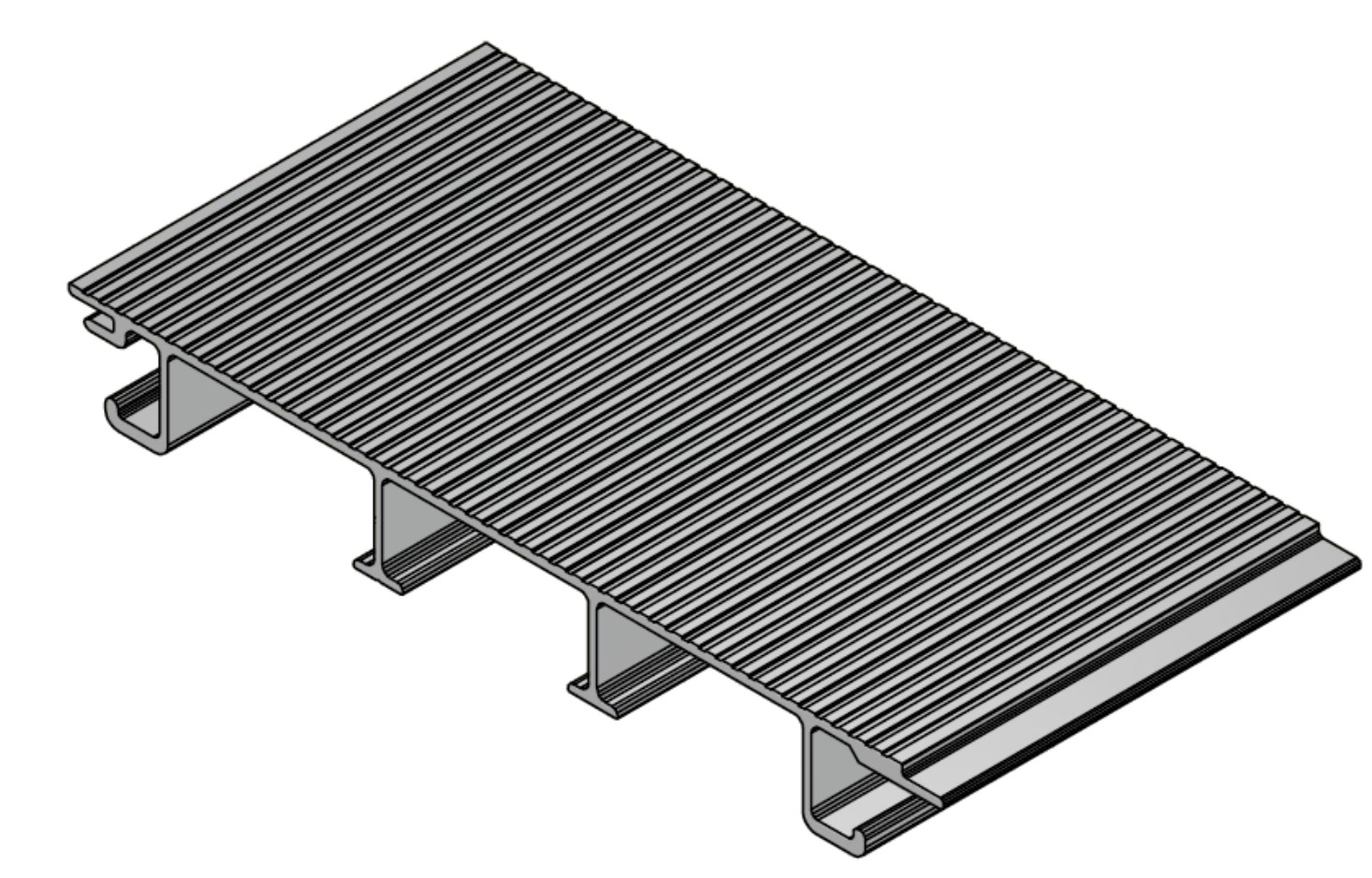 Profil podlahy 25x200mm otevřený 2,5mm, al