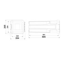 SLIDEN Fire Extinguisher Box 6kg - Red, 595 x 284 x 265 mm DAKEN (1)