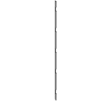 Continuous door hinge profile 5 hinges, 3000 mm, aluminium
