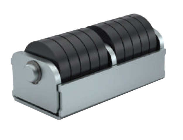 Odvalovací doraz 2 x o 70,195 x 85 x 96 mm, zn