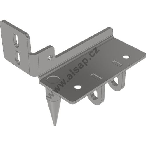 Mounting/connection kit CS5 + pillar CS12, front-left