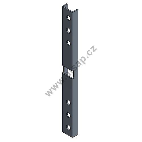 Reinforcement U40x20x400 for CS12/CS5 rear posts L+R, Zn