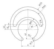 Profile for stretching a 25mm sheet, from 2600 - 3000 mm (1)