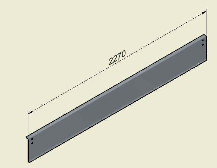 Plech přední 260mm,návěsový žz