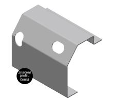 Frame floor profile QST 152 x 27 mm, with holes, steel 3 mm, 7 500 mm