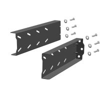Horizontal toolbox brackets, from 340 - 520 mm, black painted