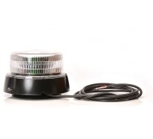 LED orange beacon, clear cover, 1 mode, 12-24V, magnet, 3m cable (4)