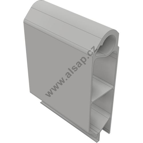 Top profile for tipper dropside 200x40/60 mm, with hole o30 mm