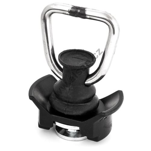 AirLine lashing ring for tracks - black plastic, 500-1000 daN (1)