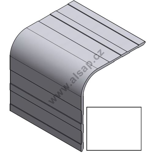 Box body external profile L 90 x 90 mm, RAL 9010 (2)