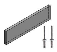 Mounting bracket for tension rod, set