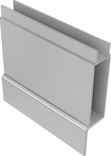 Profil bočnice sklápěče spodní 30x88mm