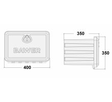 Plastic toolbox, from 400 to 1000 mm, from 25 l - 135 l, with BAWER logo, E0 (2)
