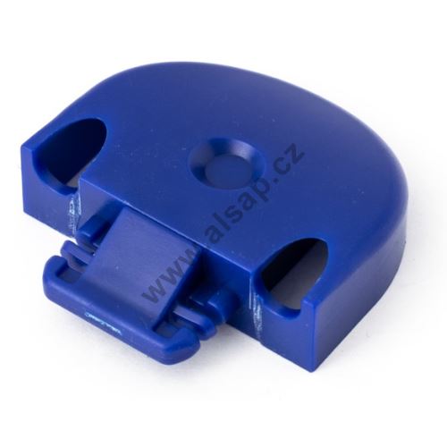 End cap for AirLine track 5508, snap-on without screwing, plastic, blue (2)