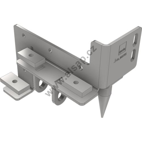 Mounting/connection kit CS L (MEGA) + pillar CS12, front-right