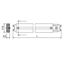 CTD III Crossbar, 100 x 39 mm, load capacity 300kg, aluminum (1)