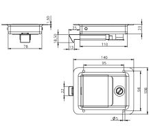 Recessed lock 140x108 mm (1)