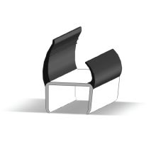 Těsnění PVC 30mm černé/šedé, 2 jazýčky, 3 m