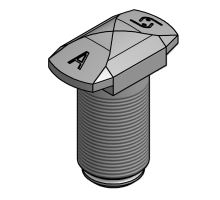 Lock bolt of the swap body beam 52 mm