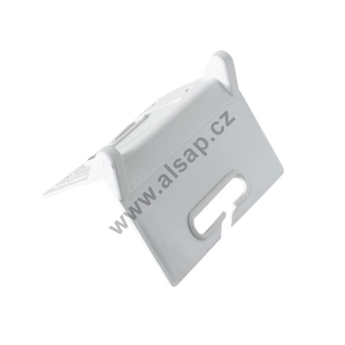 Protective strap corner / corner cover 105x105x135 mm, white, PE, for strap up to 100 mm, (1)