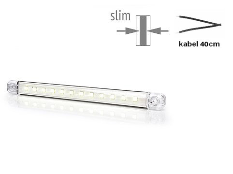 Vnitřní LED osvětlení  12 led Osram / 24V, bílé 238 x 21 x 10 mm,  365 lm