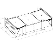 Pallet basket, brand, 8 pallets - 2475x1400x627mm, higher version (4)