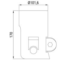 Casing 80mm with damping for pin 25/22, type 3000, 24t