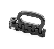 AirLine Folding Long Lashing Ring for 20 mm Track, 110 mm, 5000 daN, Oval Ring 62 × 24 mm