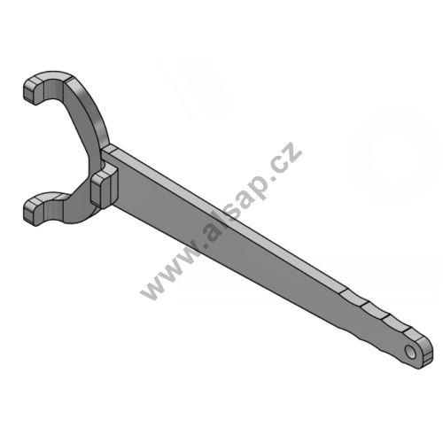 Key for interchangeable container locks