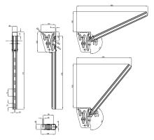 Stainless steel side guard bracket, with E11 certification, TAKLER (1)