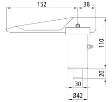 Locking pin o30 mm, for JOST folding legs 640.230.000 (1)