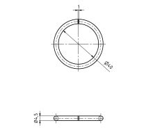 Locking ring of the interchangeable superstructure beam for O 52 mm (1)