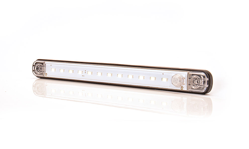 Vnitřní led osvětlení, 12 led osram, 12v, bílé, 238 x 21 x 10 mm, 301 lm, senzor, 5m kabel