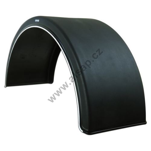 Plastic mudguard WL (white line), from 430 to 720 mm, DOMAR DK16