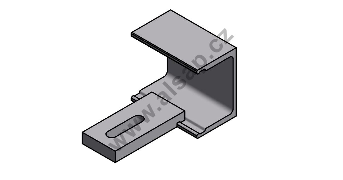 AL auxiliary frame clamp - inner 106 x 50 x 15 mm- ALSAP
