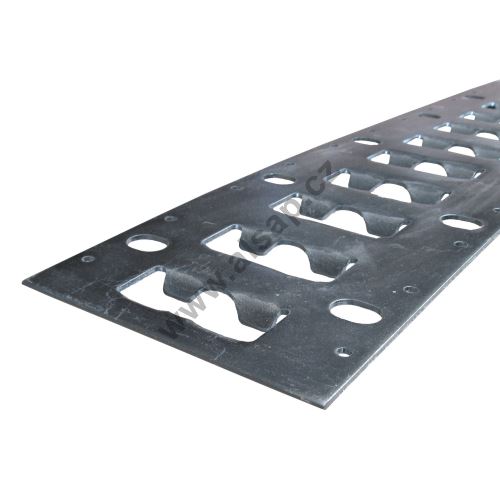 Flat lashing track, 3048/131/o25, 2.0mm, stainless steel (1)